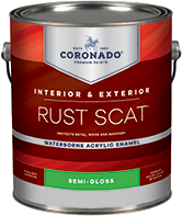 Aurora Decorating Centre Rust Scat Waterborne Acrylic Enamel is suitable for interior or exterior use. Engineered for metal surfaces, it also adheres to primed masonry, drywall, and wood. It has tenacious adhesion and provides excellent colour and gloss retention.boom